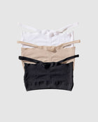 3-Pack extra comfy wireless bralettes