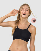 3-Pack extra comfy wireless bralettes