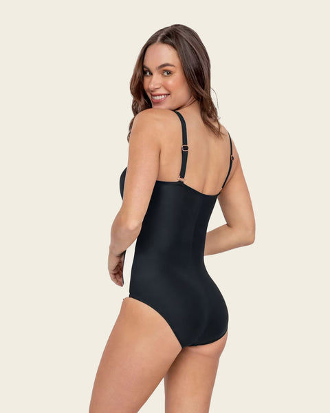 One-Piece Sporty Slimming Swimsuit#color_700-black