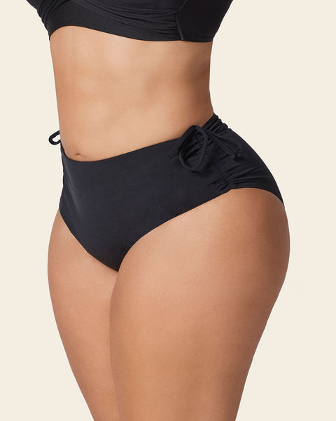 High-Waisted Eco-Friendly Bikini Bottom#color_700-black