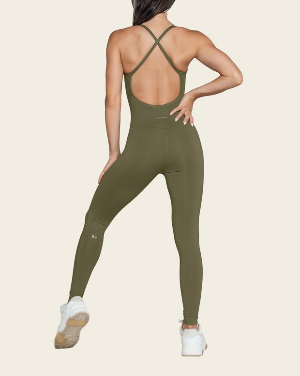 Active jumpsuit / Leonisa Active by Silvy Araujo#color_869-army-green