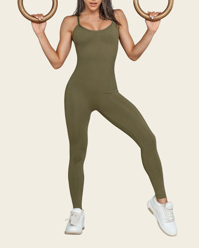 Active jumpsuit / Leonisa Active by Silvy Araujo#color_869-army-green
