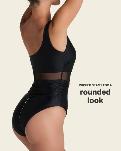 Radiant One-Shoulder One-Piece Shaping Swimsuit#color_700-black