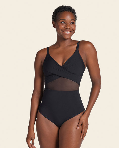 Eco Friendly Recycled Nylon One Piece with Slimming Compression