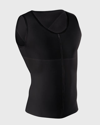 Men's firm body shaper vest with back support max/force##all_variants