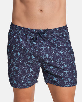 5" Eco-friendly men's swim trunk with soft inner mesh lining#color_a12-blue-starfish-print