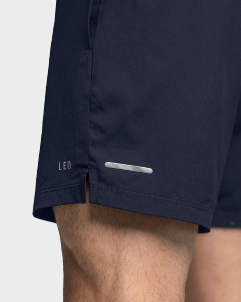 Lined active short with side pocket#color_536-dark-blue
