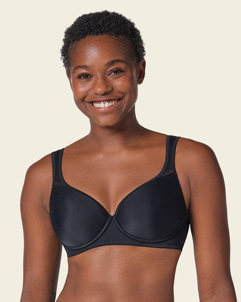 Underwire Triangle Bra with High Coverage Cups