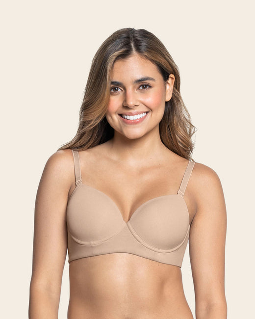 Triangular push-up bra#color_802-nude