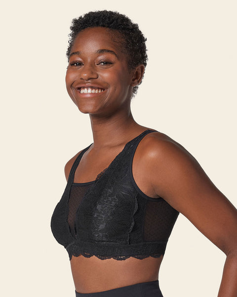Multiwear lace pocketed bralette#