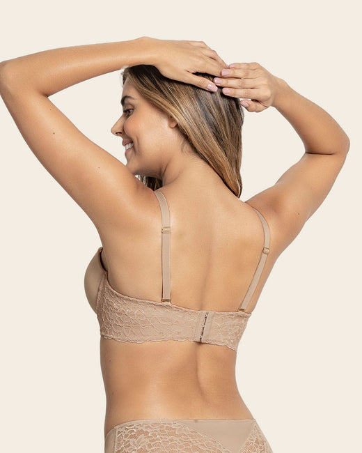 The 3d bra: triple push-up plunge bra#color_802-nude