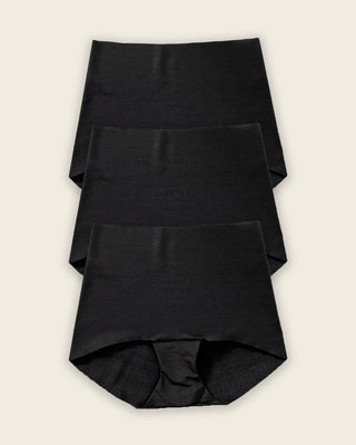 Mostly Covered Invisible Microfiber Boyshort Panty#color_700-black