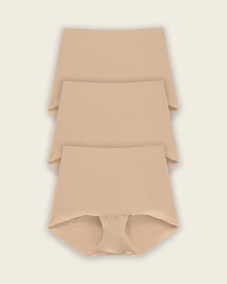 Mostly Covered Invisible Microfiber Boyshort Panty#color_801-golden-beige