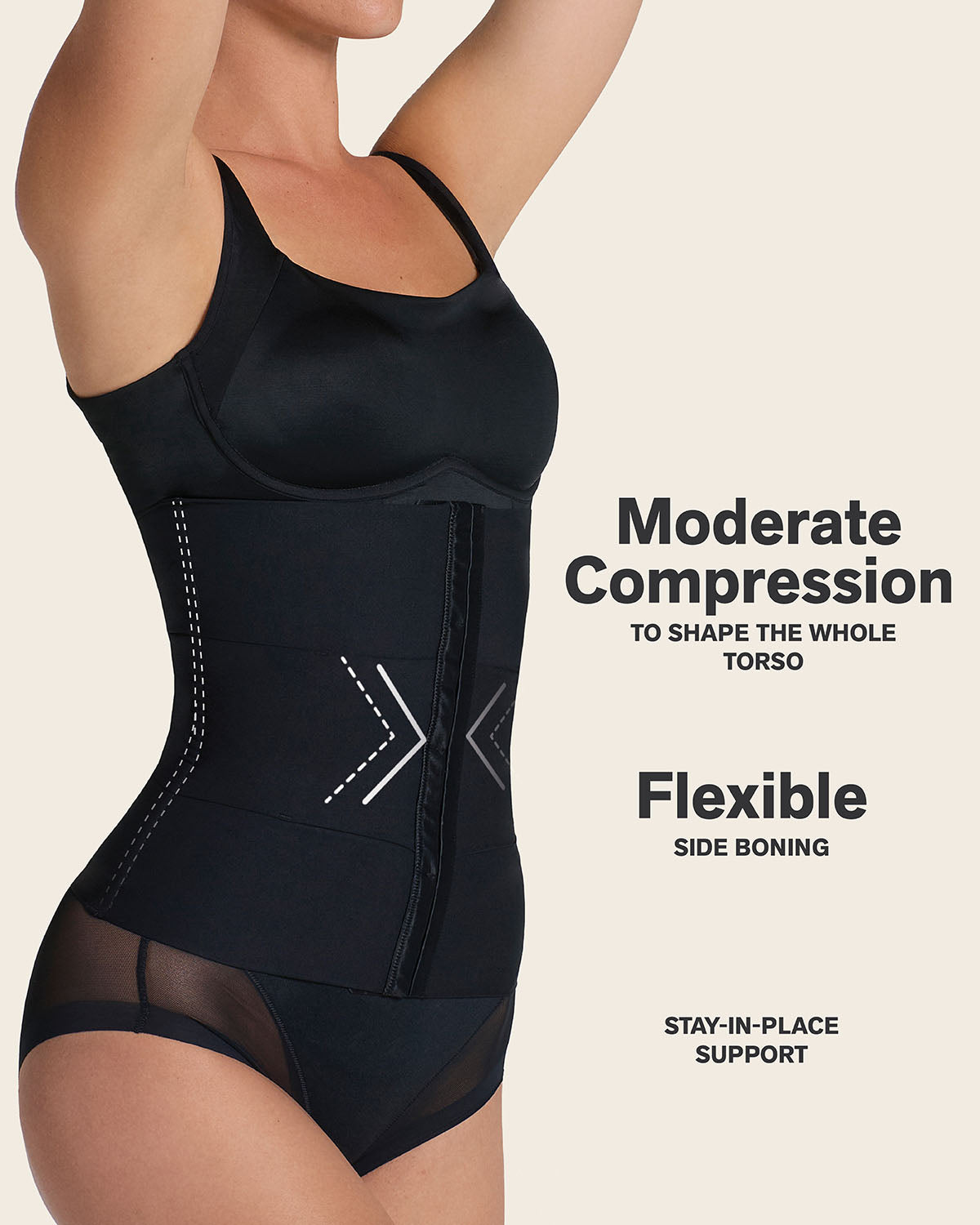 3-Belt Custom Waist Cincher with Lumbar Support | Leonisa