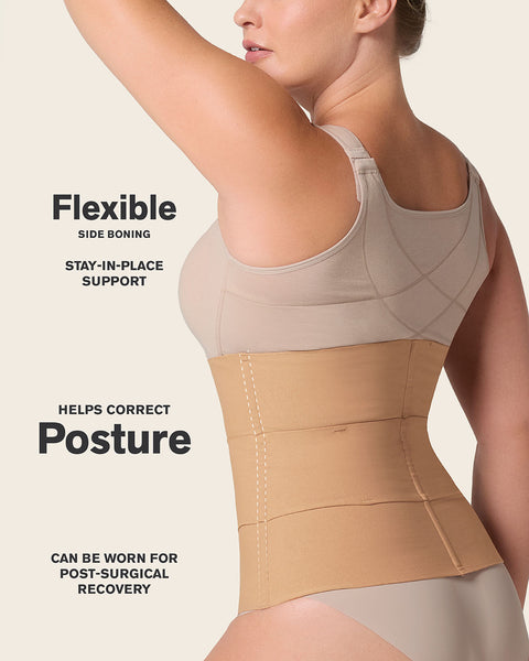 3-Belt custom waist cincher with lumbar support#color_801-golden-beige