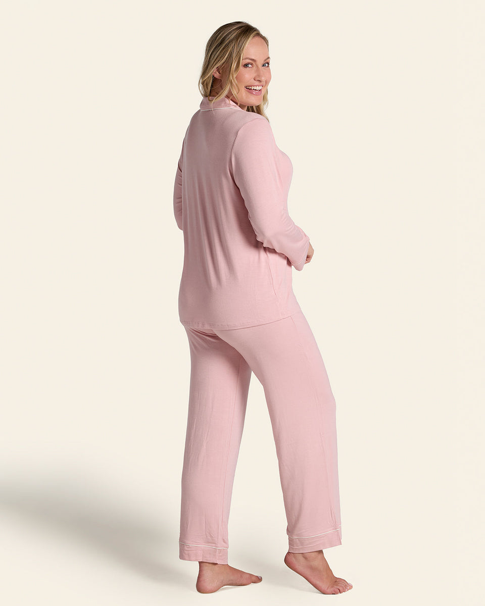 Pajama Set: Long Sleeve Shirt + Long Pant