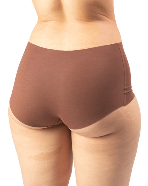 Seamless, Organic Cotton Mid Rise Bikini#color_004-mocha