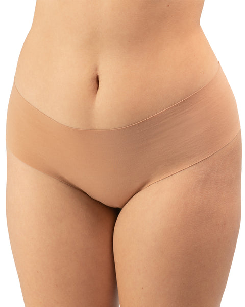 Seamless, Organic Cotton Mid Rise Bikini#color_003-sand