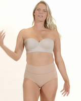 Bra 360: strapless longline contouring bra#color_000-white