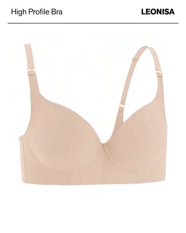 High profile back smoothing bra with soft full coverage cups