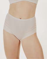Lace stripe undetectable classic shaper panty#color_000-white