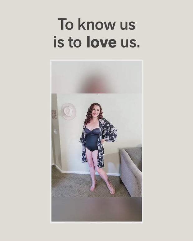 Plunge back classic sculpting body shaper