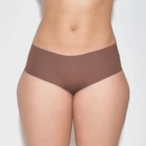 Seamless, Organic Cotton Mid Rise Bikini#color_004-mocha