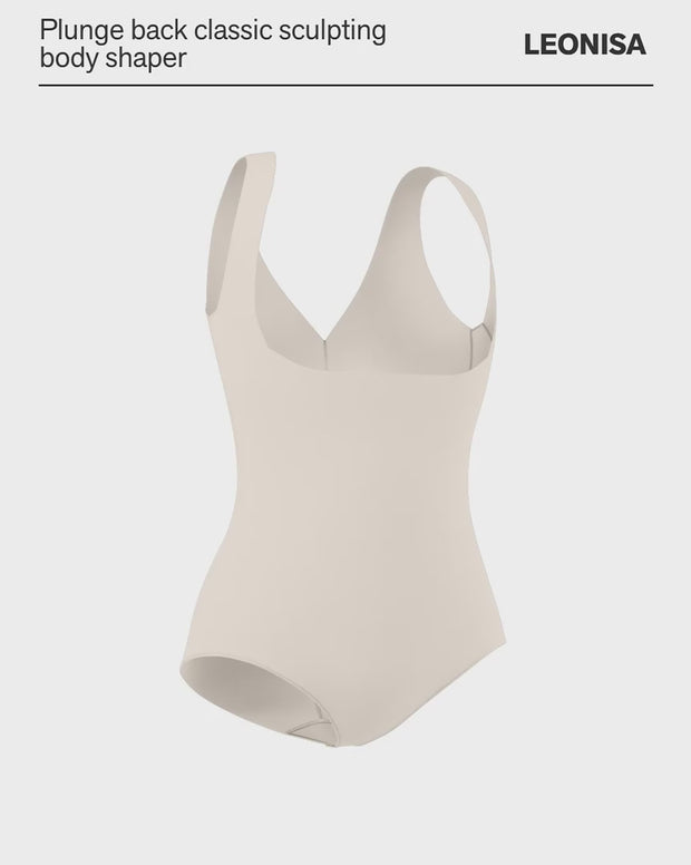 Plunge back classic sculpting body shaper