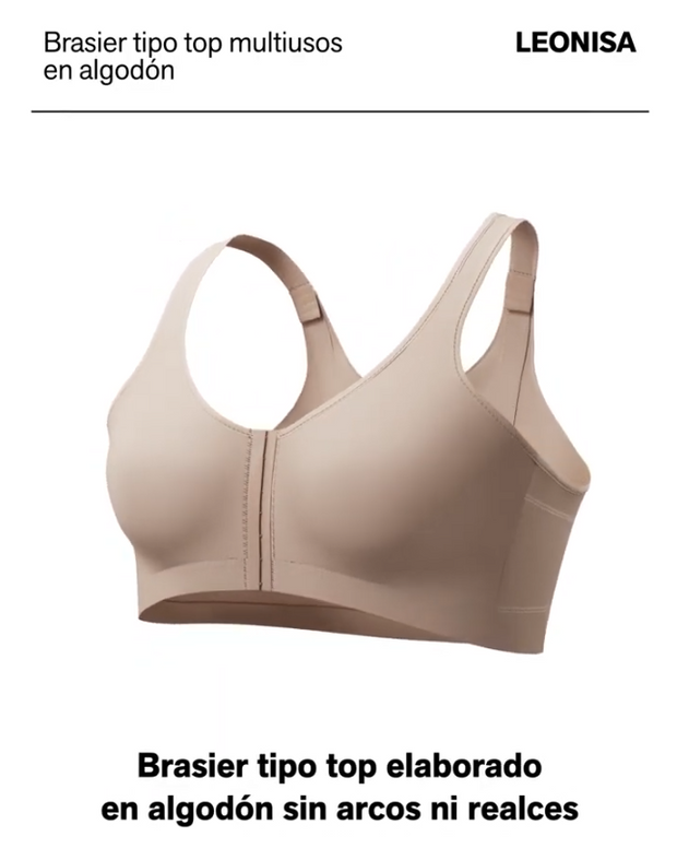 All-in-one stretchy cotton wireless bra