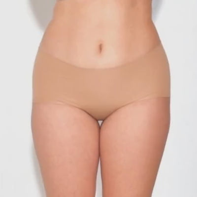 Seamless, Organic Cotton Mid Rise Bikini#color_003-sand