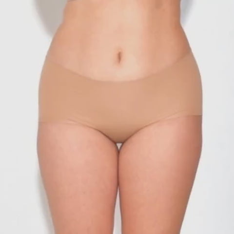 Seamless, Organic Cotton Mid Rise Bikini#color_003-sand