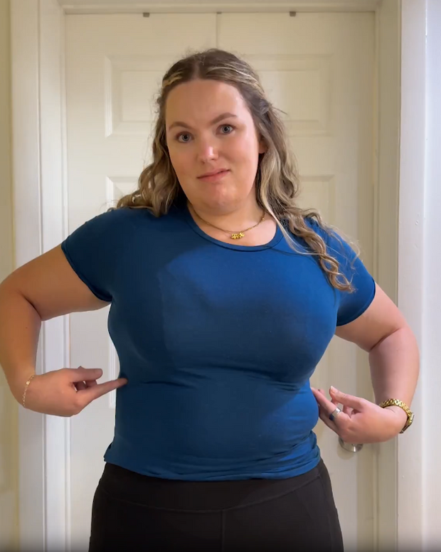 High profile back smoothing bra with soft full coverage cups