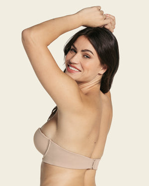 Double push-up strapless petite bra#color_802-nude