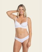 Invisible high push up petite bra with memory foam