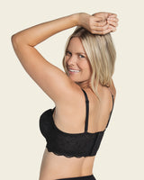 Convertible balconette lace push up bra#color_700-black