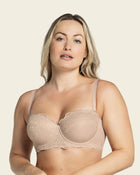 Convertible balconette lace push up bra