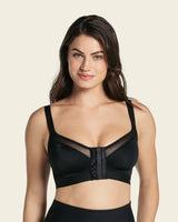 Comfortable posture corrector bra with contour cups - multi/benefit#color_700-black
