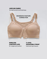 Comfortable posture corrector bra with contour cups - multi/benefit#all_variants