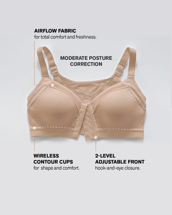 Comfortable posture corrector bra with contour cups - multi/benefit#all_variants
