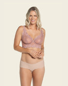 Milan sheer lace bustier bralette with underwire