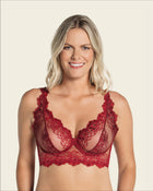 Milan sheer lace bustier bralette with underwire