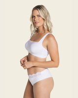 Mesh front contouring bra#color_000-white