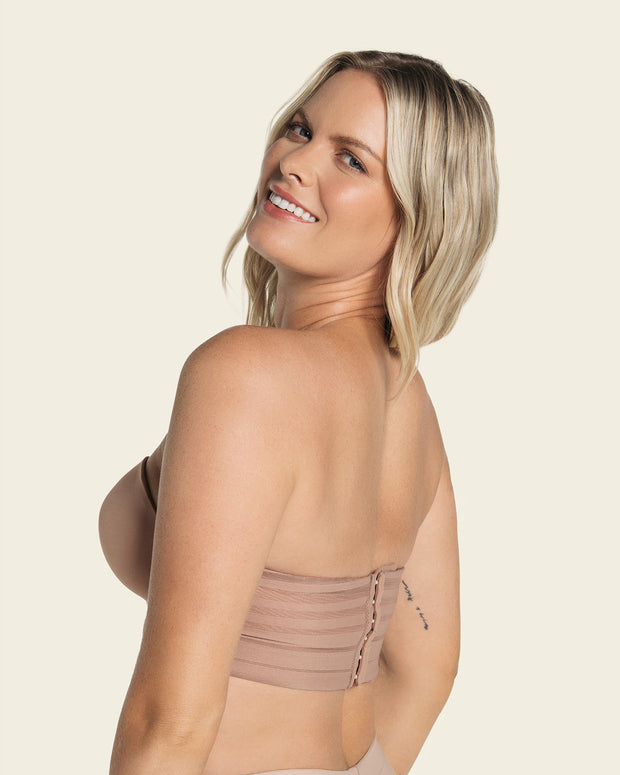Splendid strapless bra with underwire#color_857-brown