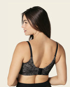 Lace back smoothing underwire bra