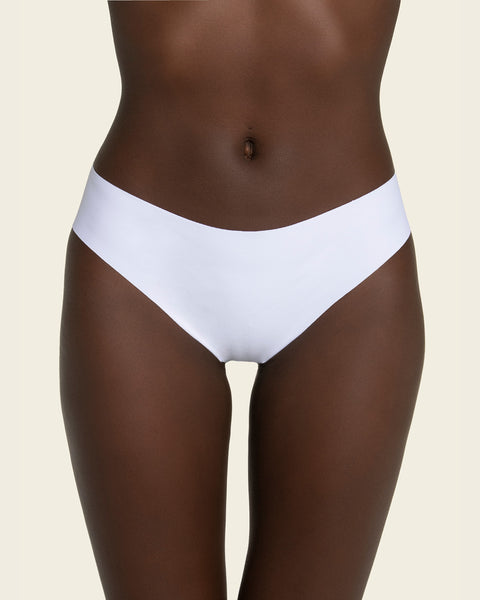 No ride-up seamless thong panty#color_000-white