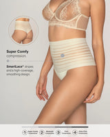 Lace stripe high-waisted cheeky hipster panty#color_898-ivory