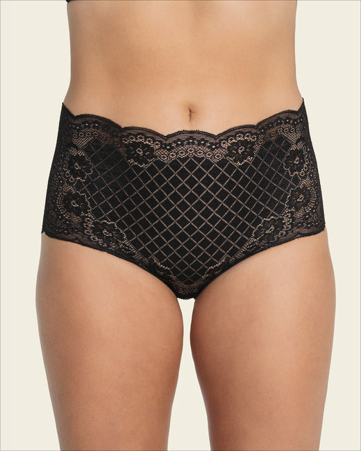 Retro lace classic brief#color_700-black