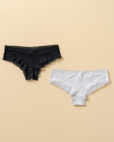 Lace border low-rise cheeky panty#color_700-black