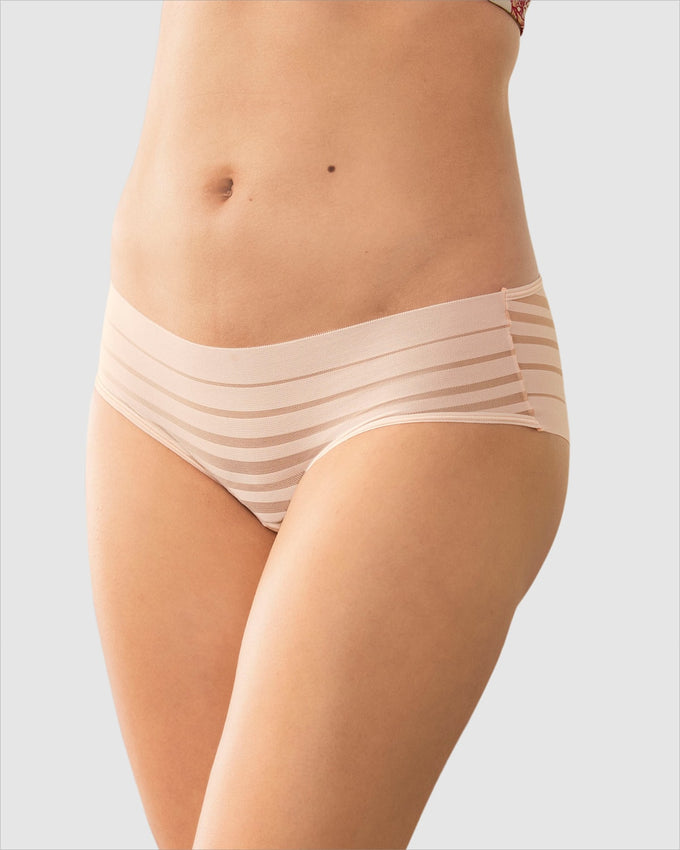 Lace stripe hiphugger panty#color_898-ivory