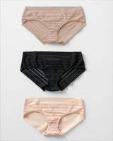 Lace stripe hiphugger panty#color_898-ivory